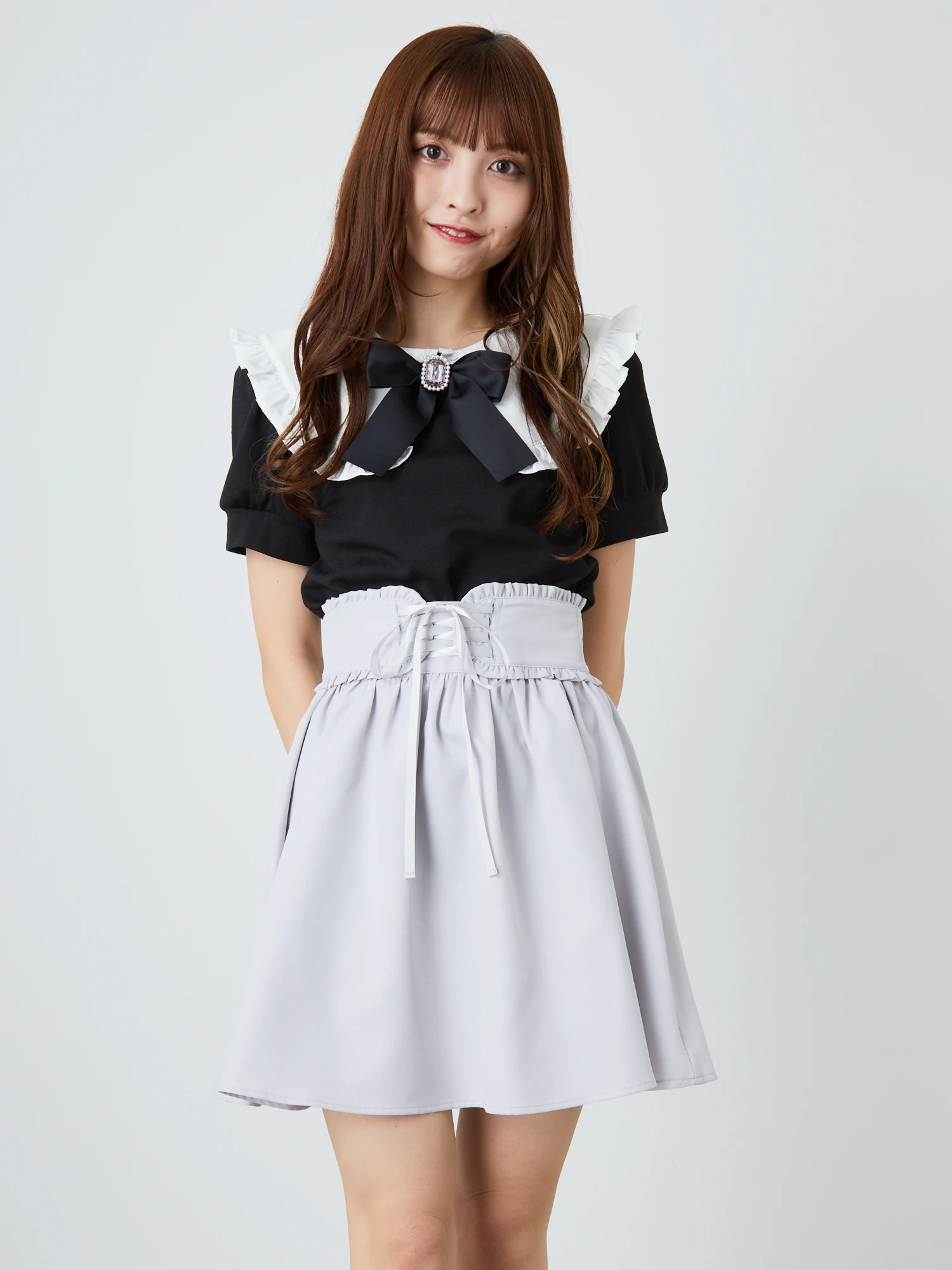 コルセットギャザースカート - Ank Rouge(アンクルージュ)のスカート