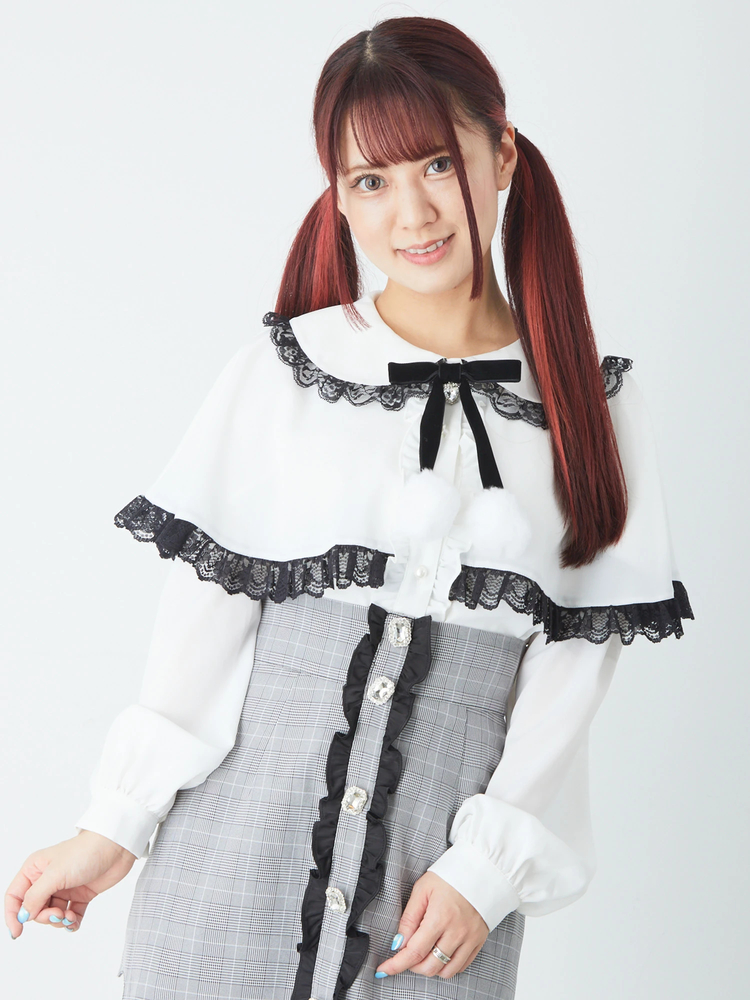 ぽんぽんリボンケープBL - Ank Rouge(アンクルージュ)のシャツ