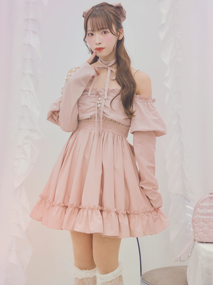 オフショルドーリーワンピース - Ank Rouge(アンクルージュ)の