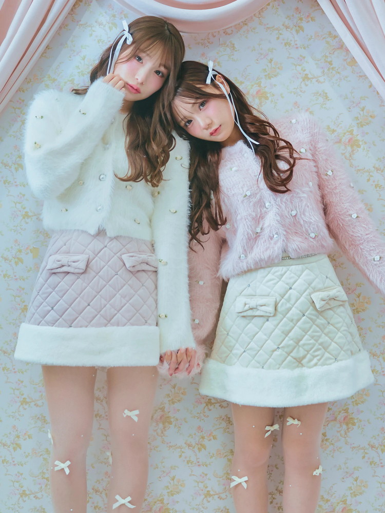 キルティング台形スカート - Me roir(ミーロワール)のスカート