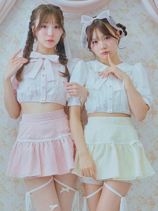 タックショートブラウス - Me roir(ミーロワール)のシャツ・ブラウス