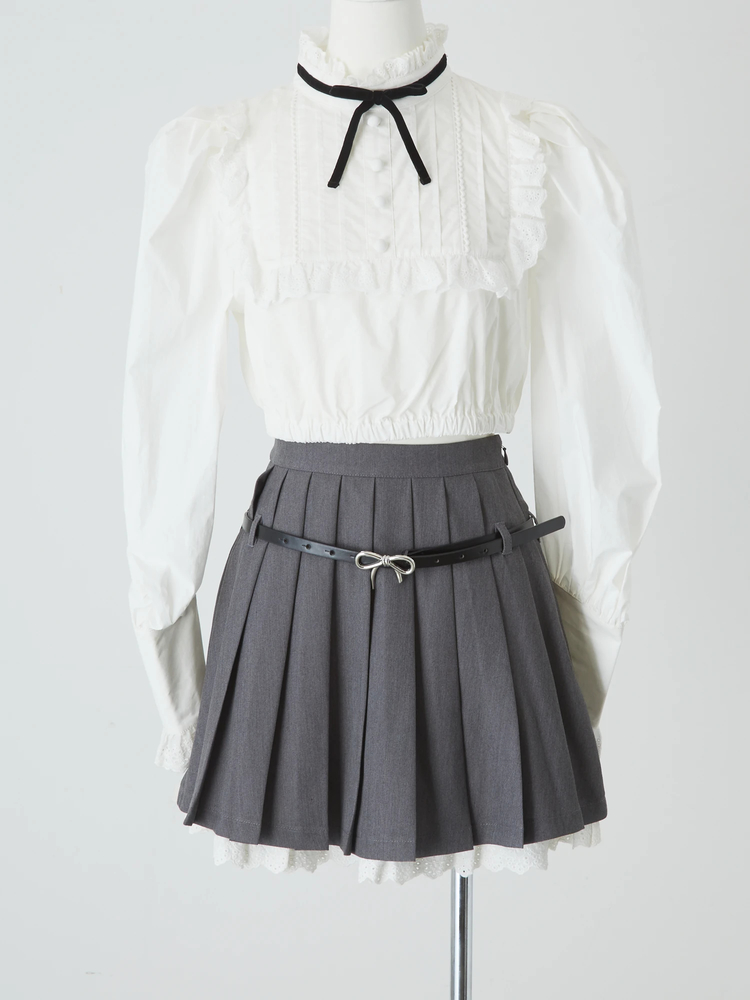 タックフリルブラウス - Me roir(ミーロワール)のシャツ・ブラウス