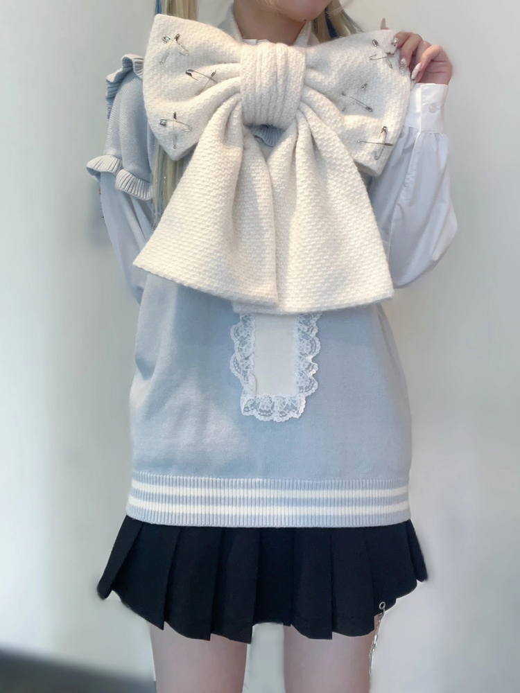 安全ピンおリボンストール - Jamie エーエヌケー(ジェイミーエー