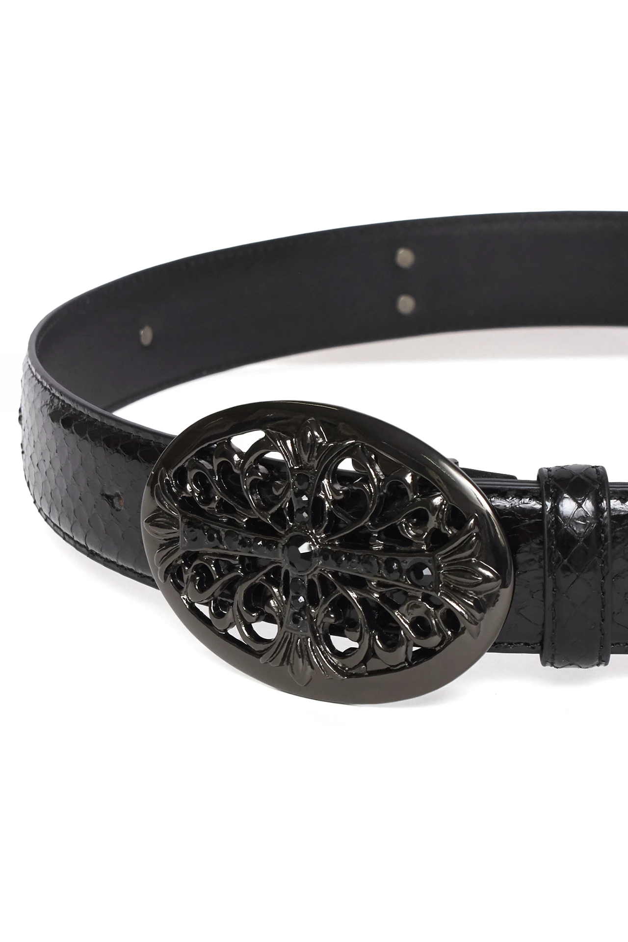 TORNADO MART∴オーバルTOPスタッズスネークベルト / TORNADO MART