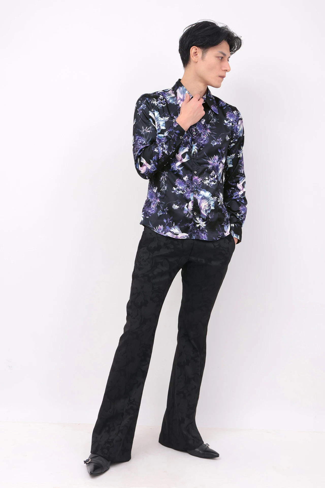 TORNADO MART∴アクアフラワープリントシャツ / TORNADO MART