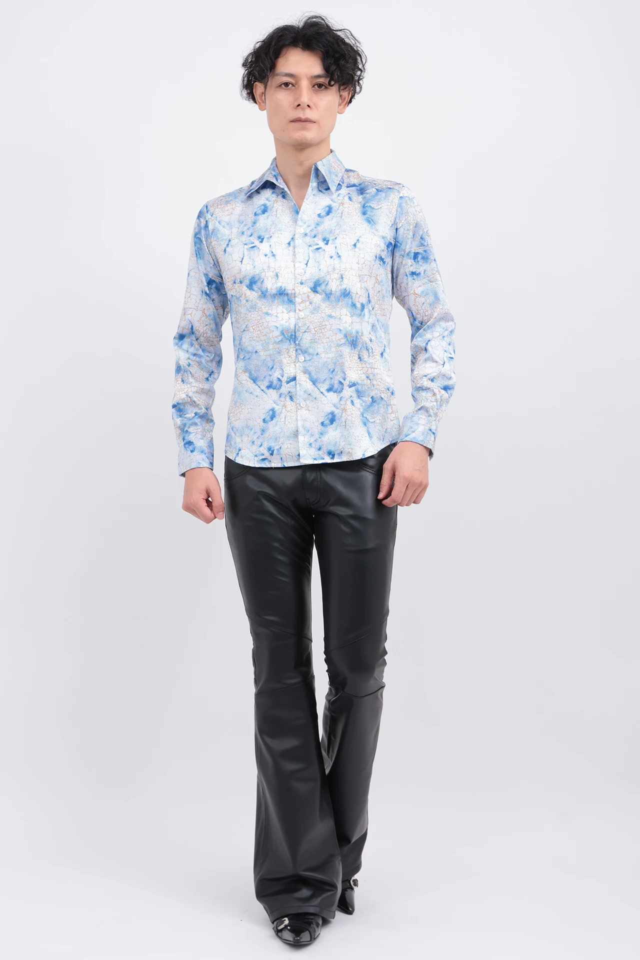 TORNADO MART∴マーブルクロコダイルプリントシャツ / TORNADO MART