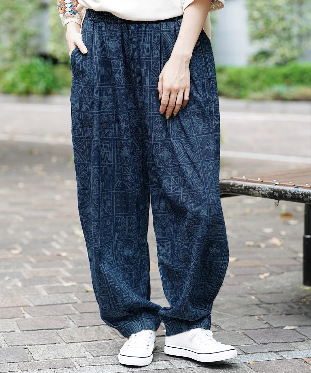 アディレプリントデニムパンツ / パンツ | エスニックファッション