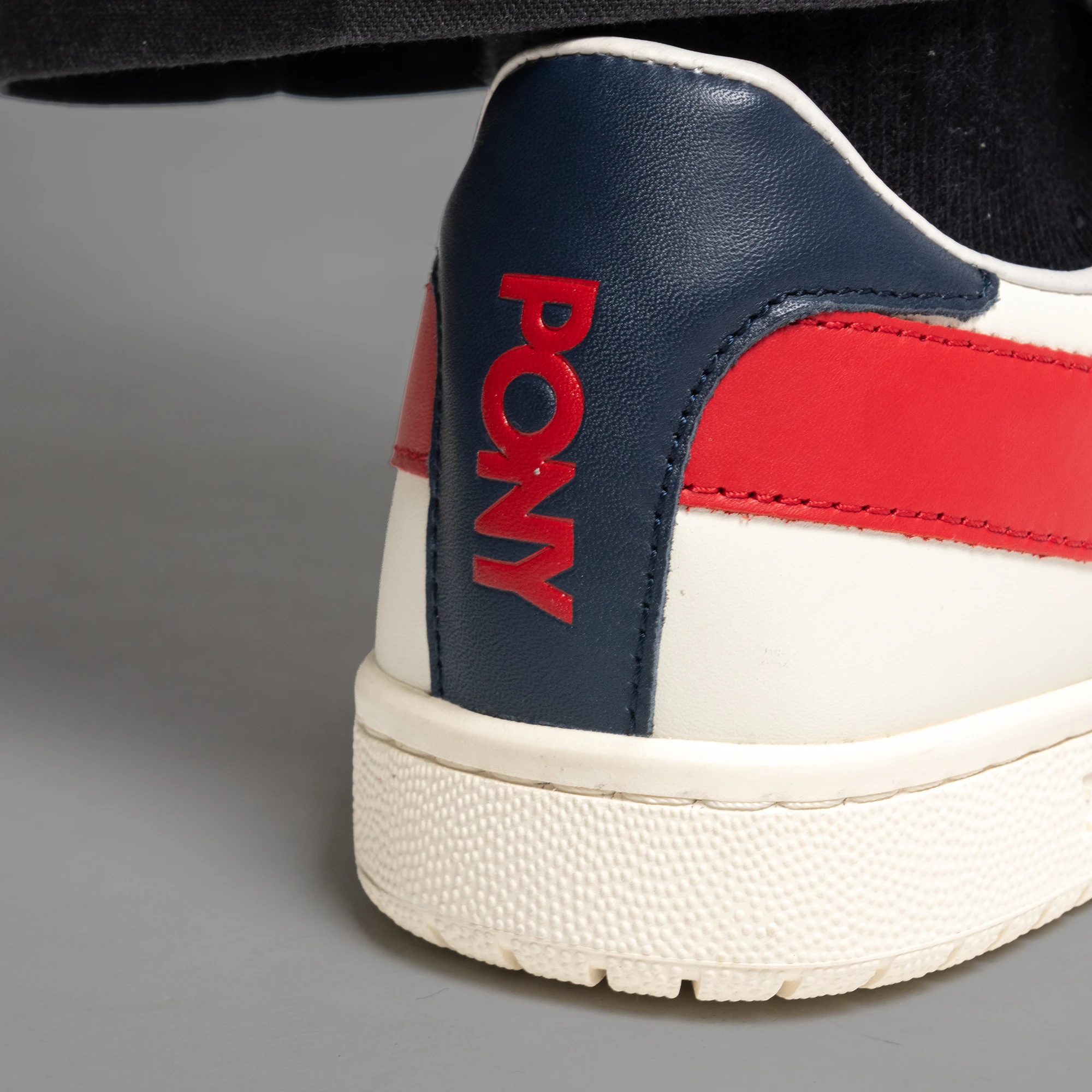 PONY ポニー M-PRO LOW ホワイト/レッド/ネイビー / PONY（ﾎﾟﾆｰ） | 靴