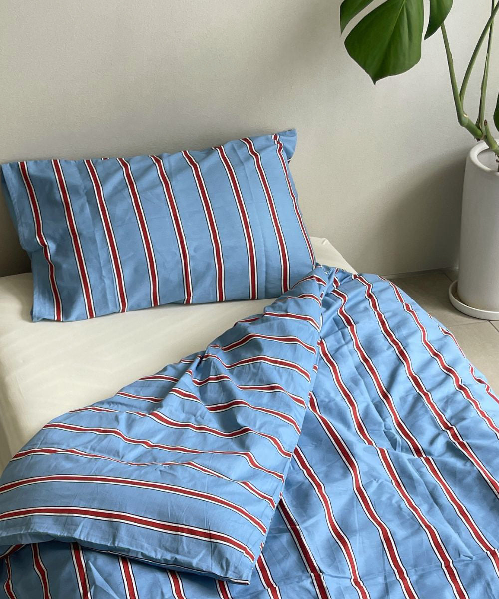 ストライプ柄布団カバー/枕カバー(シングル・ダブル・クイーン) – IYAN