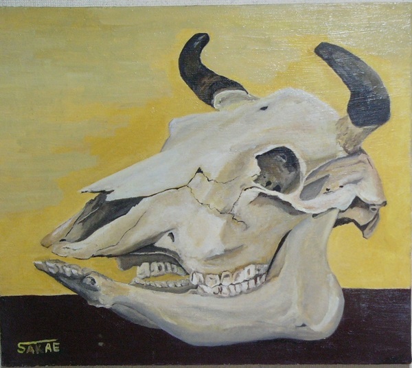 牛の頭蓋骨」 by SAKAE｜Artmeter｜暮らしを彩るアートが、きっと見つかる