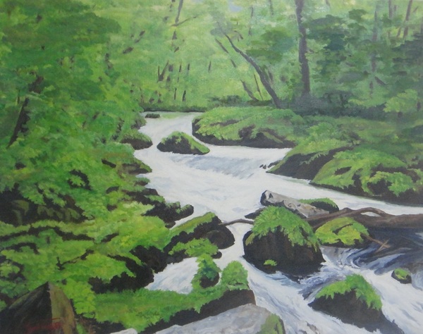 新緑の奥入瀬」 by SAKAE｜Artmeter｜暮らしを彩るアートが、きっと