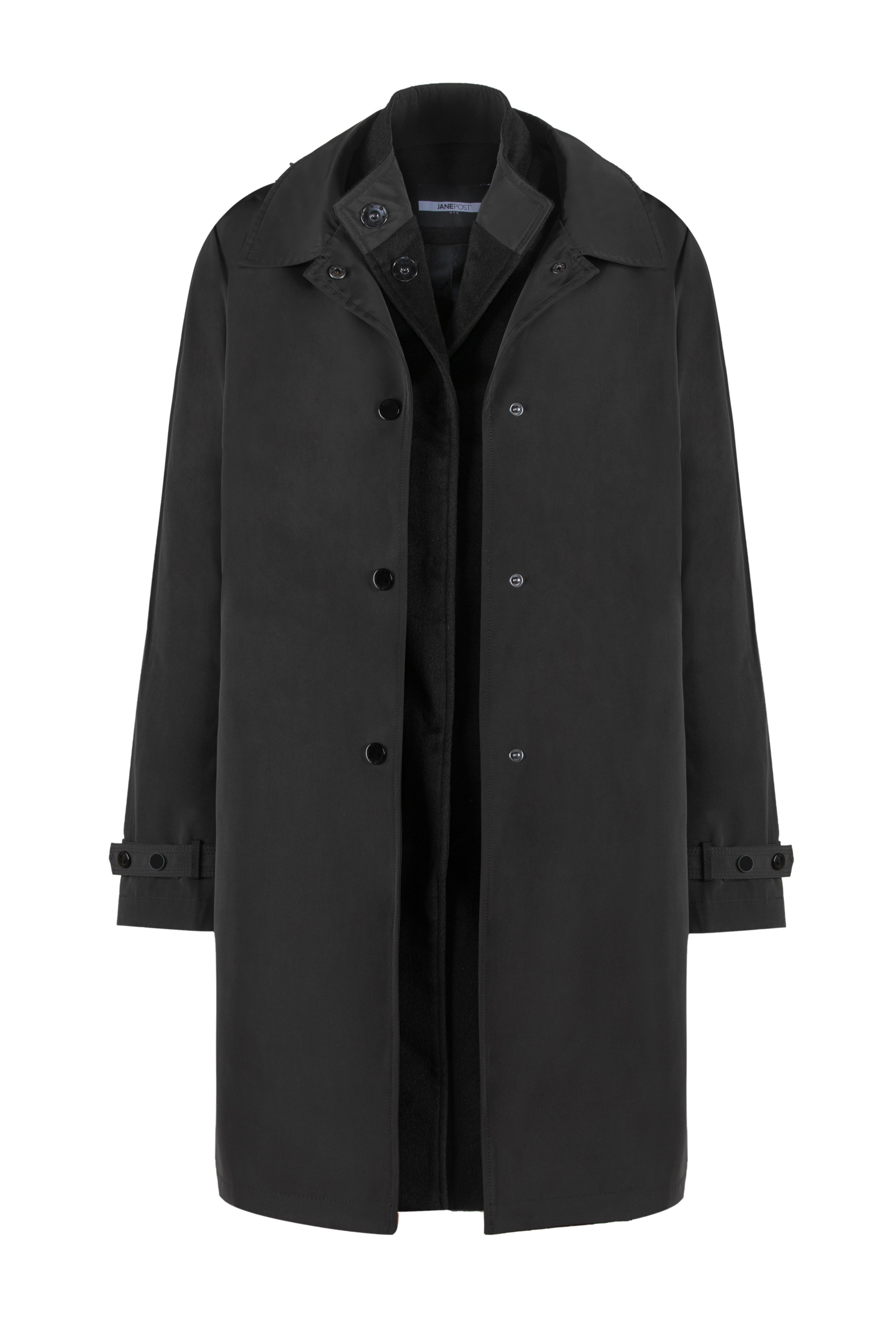 Black Iconic Cashmere Double Coat – Jane Post