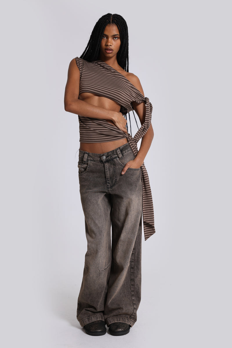 Shop Acid Brown Colossus Jeans | Jaded London | Clothing