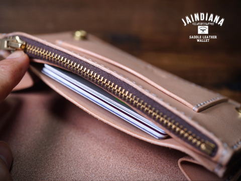 TRW-N ナチュラルサドルレザーのトラッカーウォレット