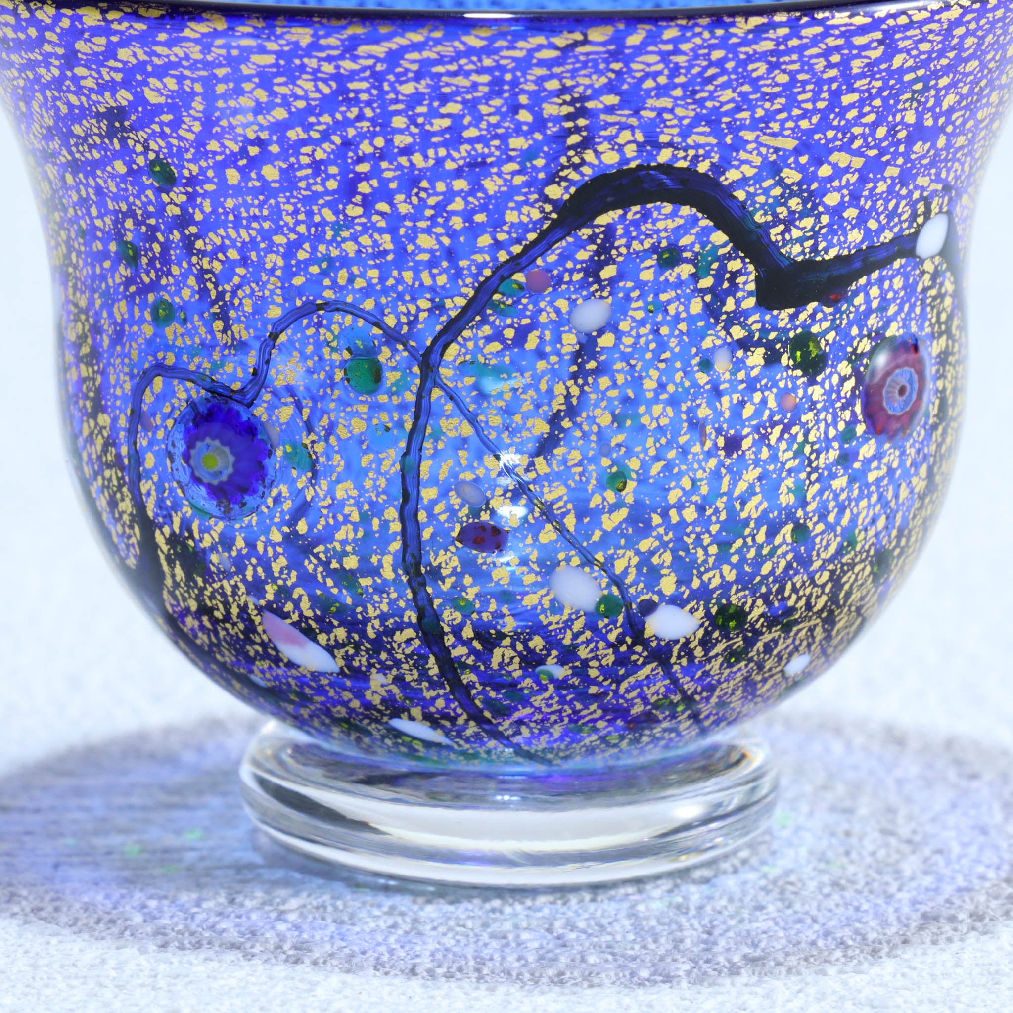 黒木国昭 青赤ガラスぐい呑みセット 箱付 【公式通販】