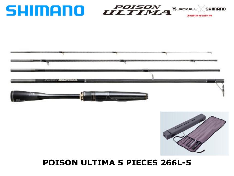 Shimano Poison Ultima 5 Piece Spinning 266L-5 Torzite – JDM TACKLE