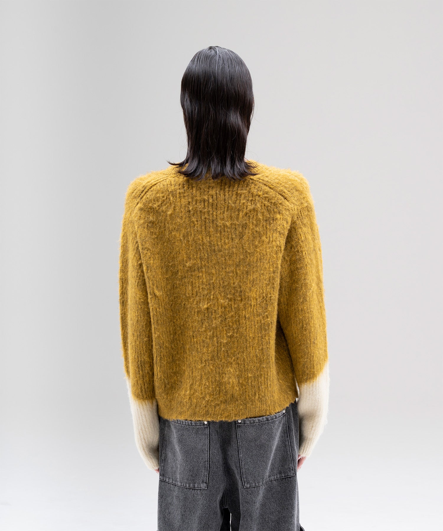 Zip Shaggy V-neck Knit – Jent Louis