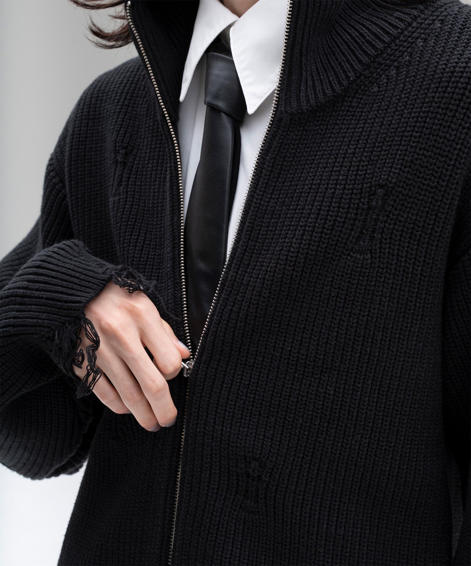 zip damage drivers knit – Jent Louis