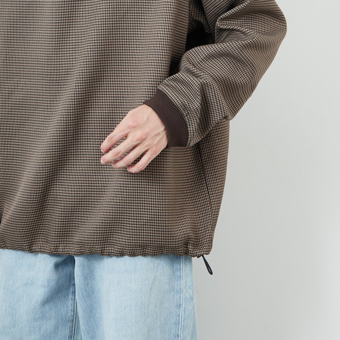 UMBRO [アンブロ] 別注 ワンポイント刺繍ロゴ ドローコードスウェット