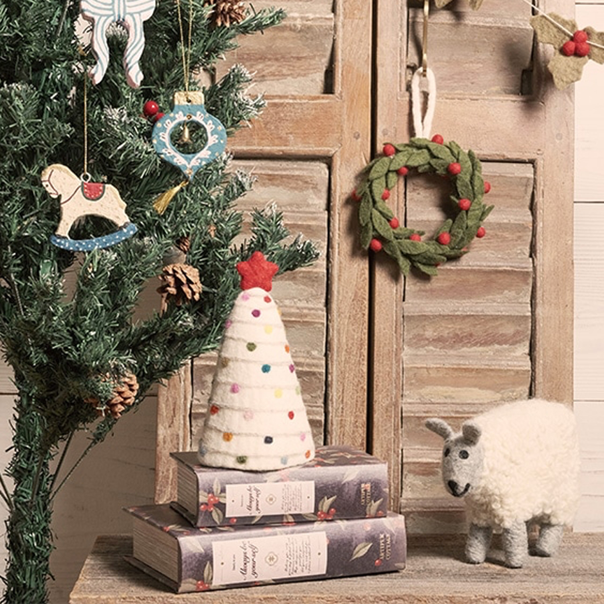 雑貨卸、雑貨仕入れ（【東京かんかん】フェルトオブジェ クリスマス