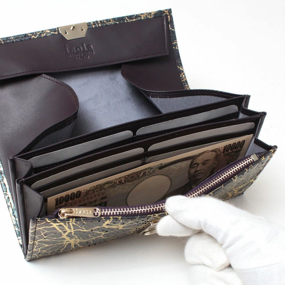 アイソラ ギャルソン財布 限定品 パイソン 黒金 楽天市場】【 isola