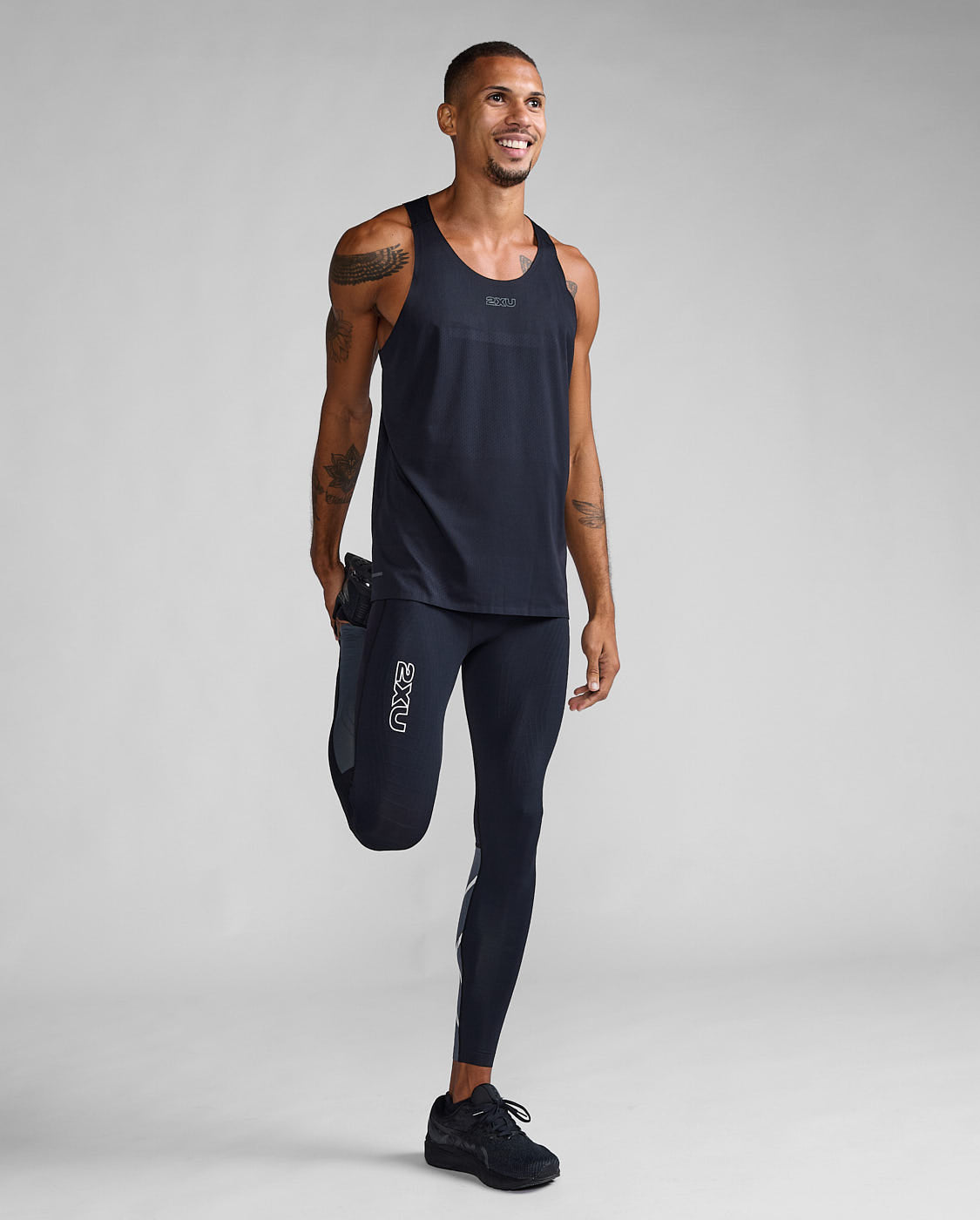 メンズ ライトスピード リアクト コンプレッションタイツ MA7049B BLK