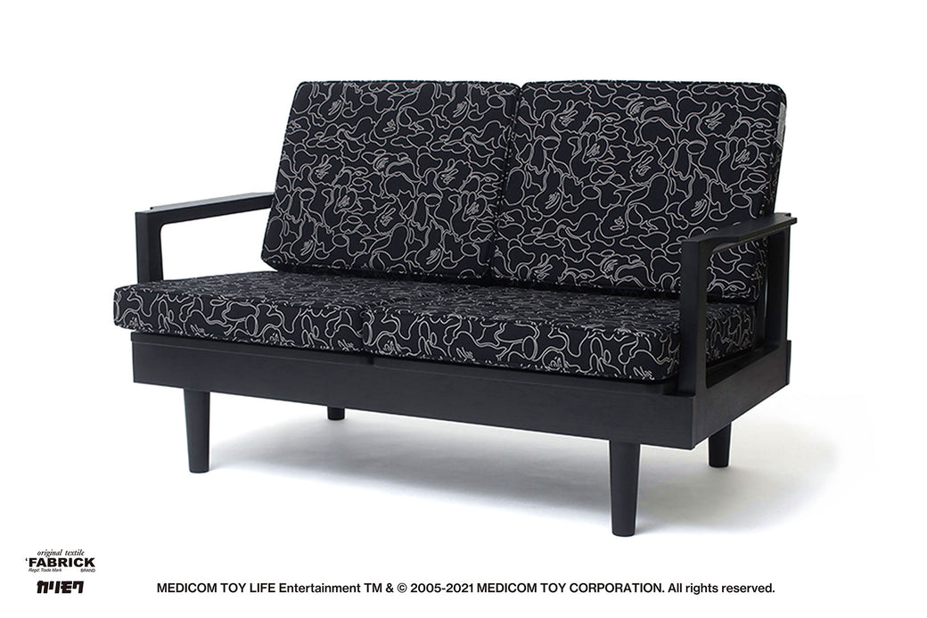 BAPE X FABRICK X KARIMOKU 】ABC NEON CAMO TWO SEAT SOFA BAPE HOME
