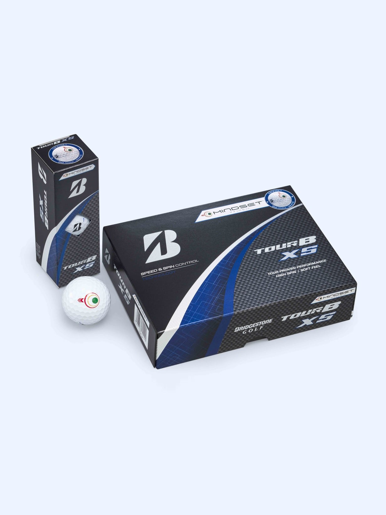 TOUR B XS（ホワイト） マインドセット [1ダース：12個](ホワイト