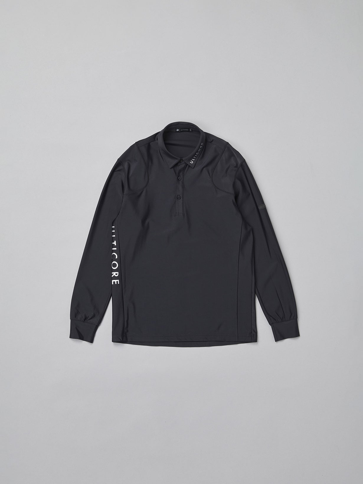 秋冬 【4Dimotion Fit】 長袖共衿シャツ(M BK(ブラック)): アパレル