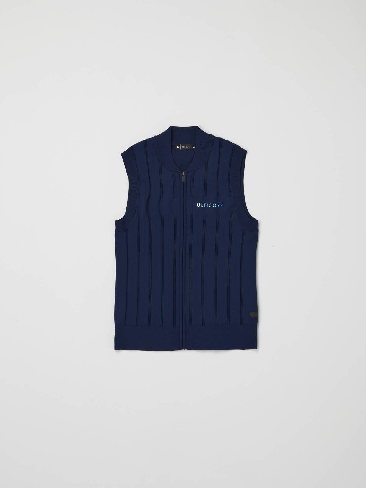 春夏 レディス 前開きニットベスト(S NA(ネイビー)): アパレル