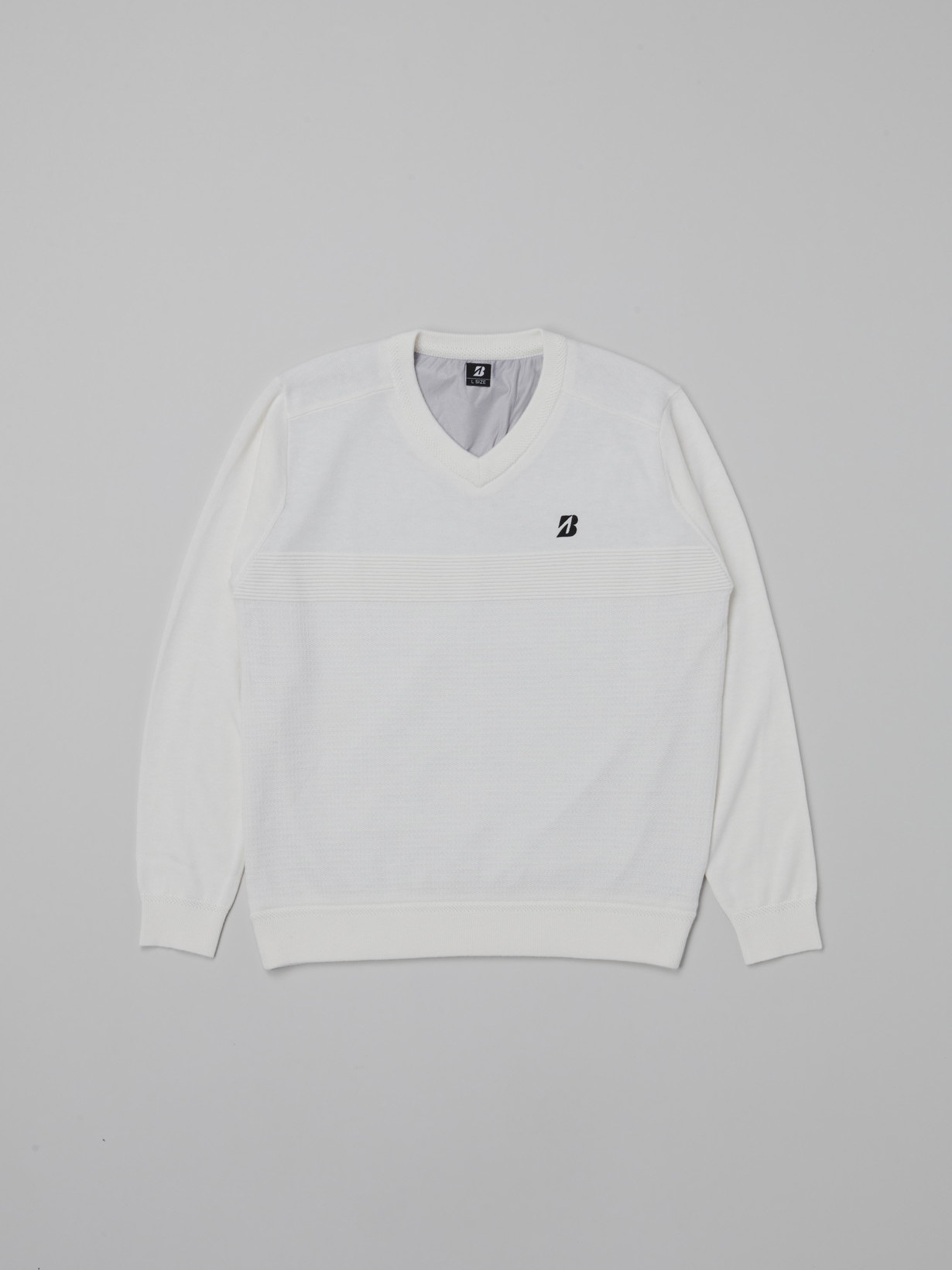 25年秋冬 長袖防風Vネックセーター(M OR(オレンジ)): アパレル