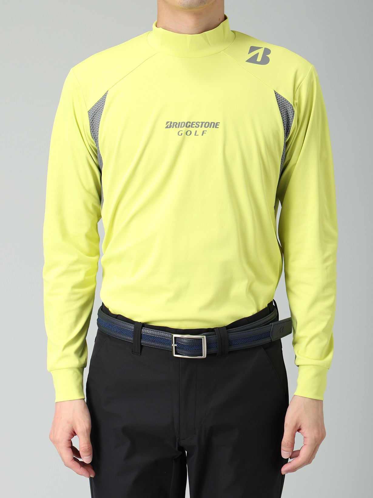 25年秋冬 【B-01】 長袖モックネックシャツ(M WH(ホワイト)): アパレル