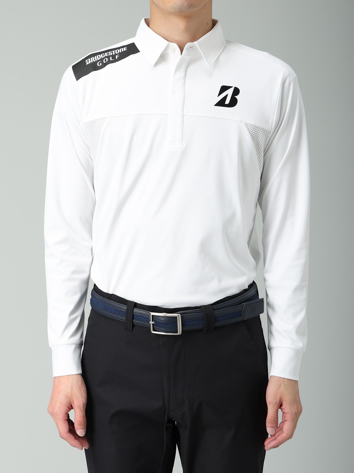 25年秋冬 【B-02】 長袖共衿シャツ(M BK(ブラック)): アパレル