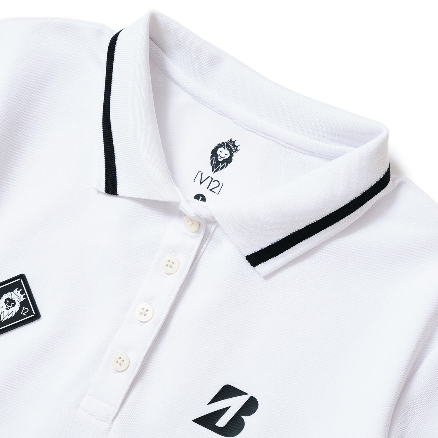 V12 コラボウエア レディス ポロシャツ BS LIB POLO(S WH（ホワイト