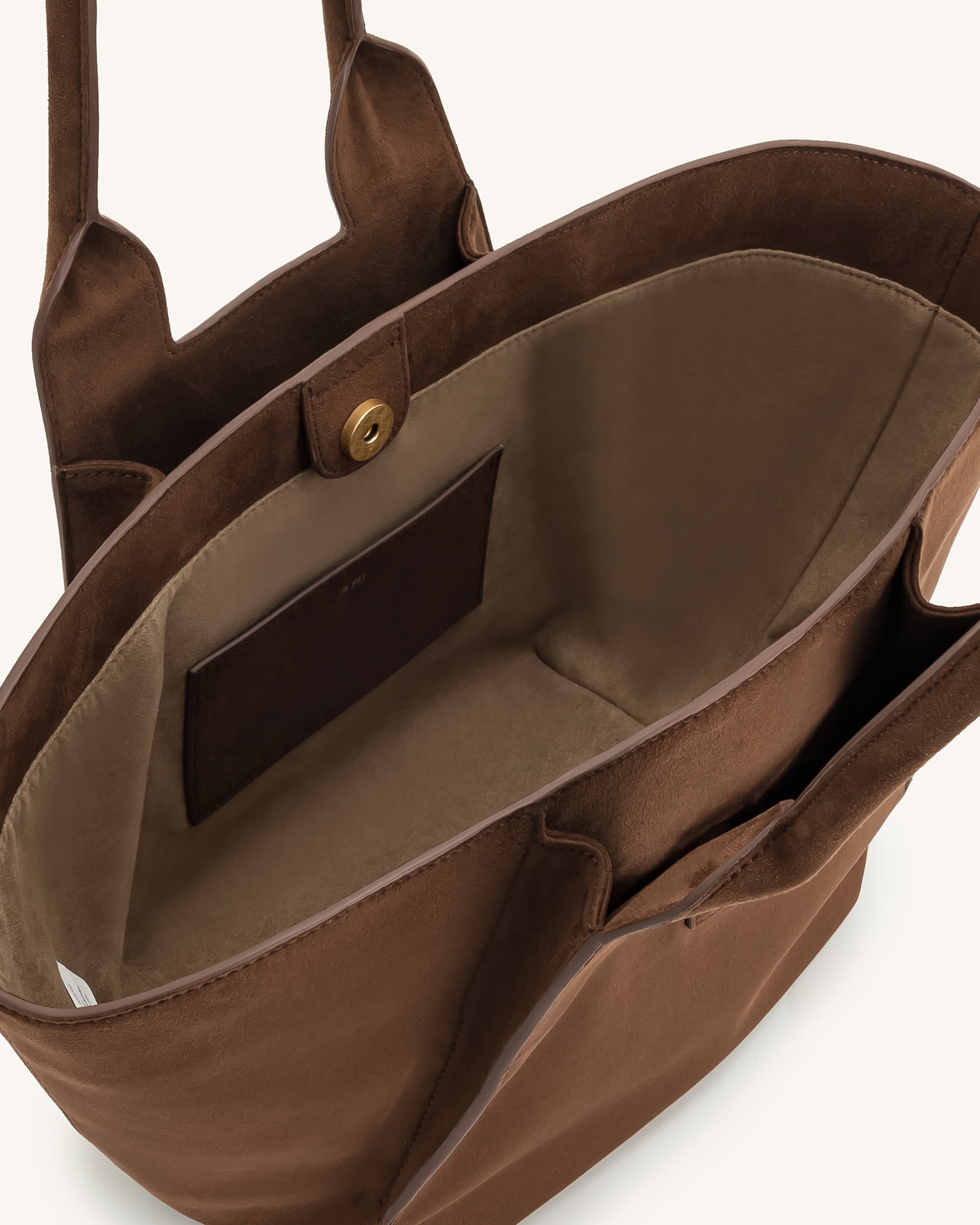 Cara モカブラウンのフェイクスエードトートバッグ - JW PEI Japan