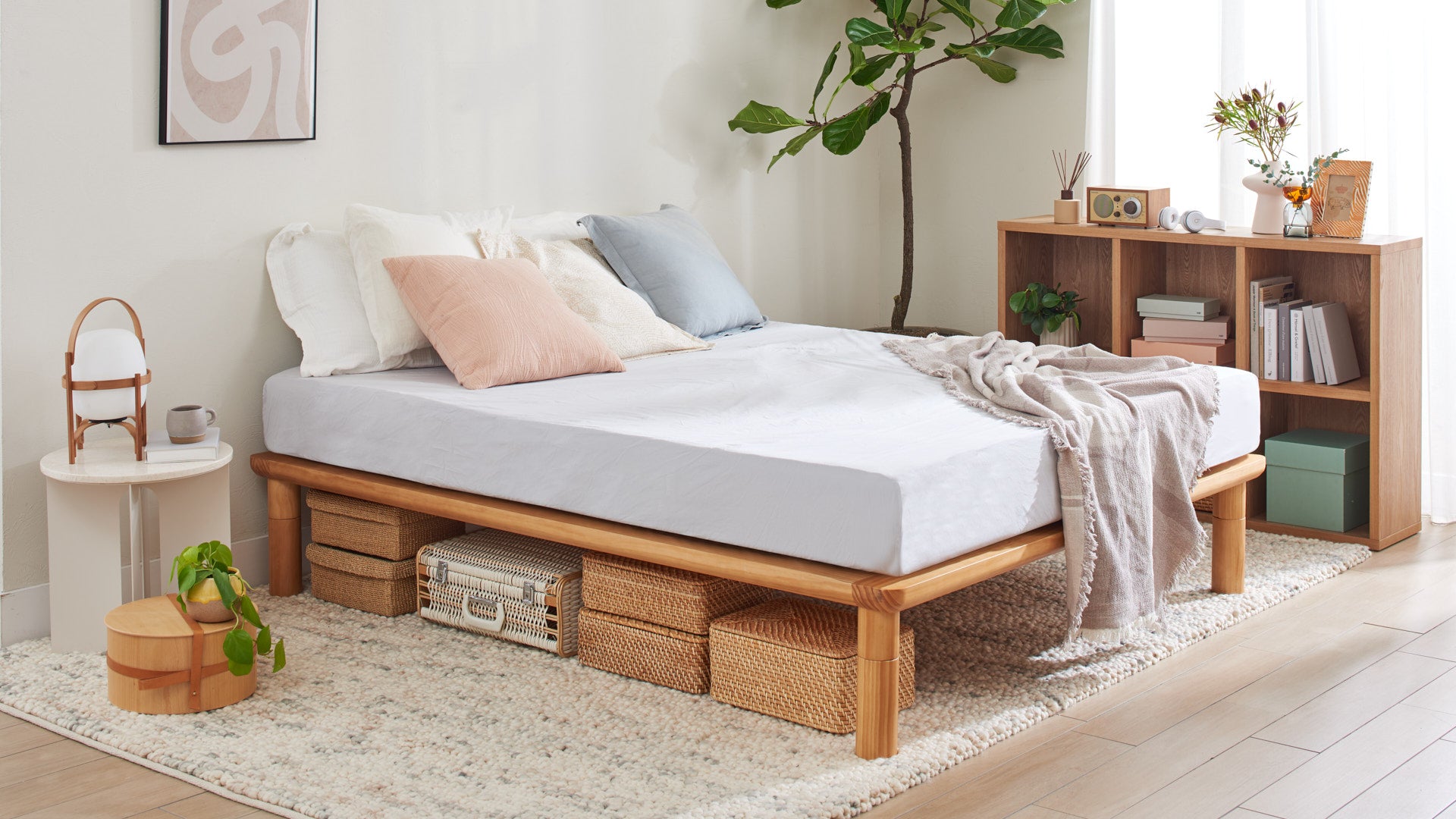 コアラミライカスタムベッドフレーム｜高さ調整可能木製ベッド