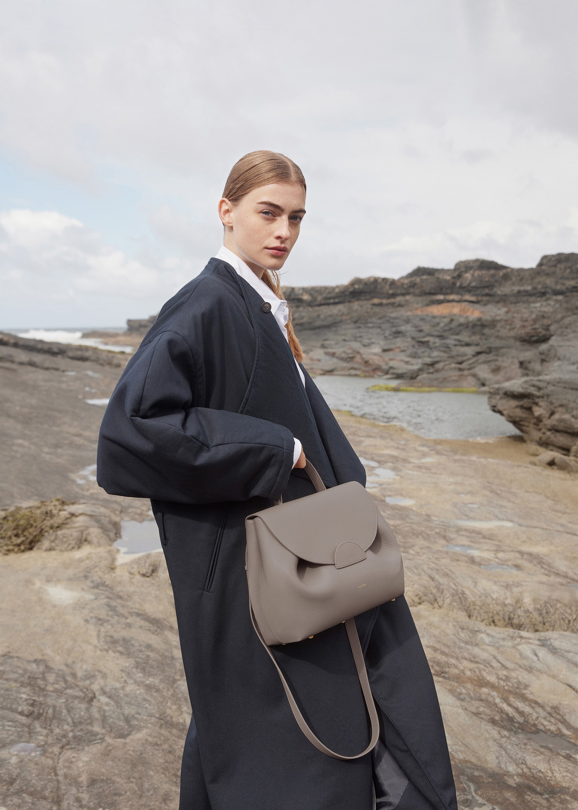 Polène | バッグ - Numéro Un - テクスチャード グレー