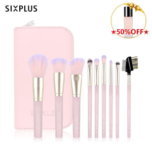 SIXPLUS ピンク八角9本メイクブラシセット- 今すぐ買う– SIXPLUS Tokyo