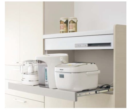 商品特徴を教えてください。（蒸気処理機能付 家電収納ユニット