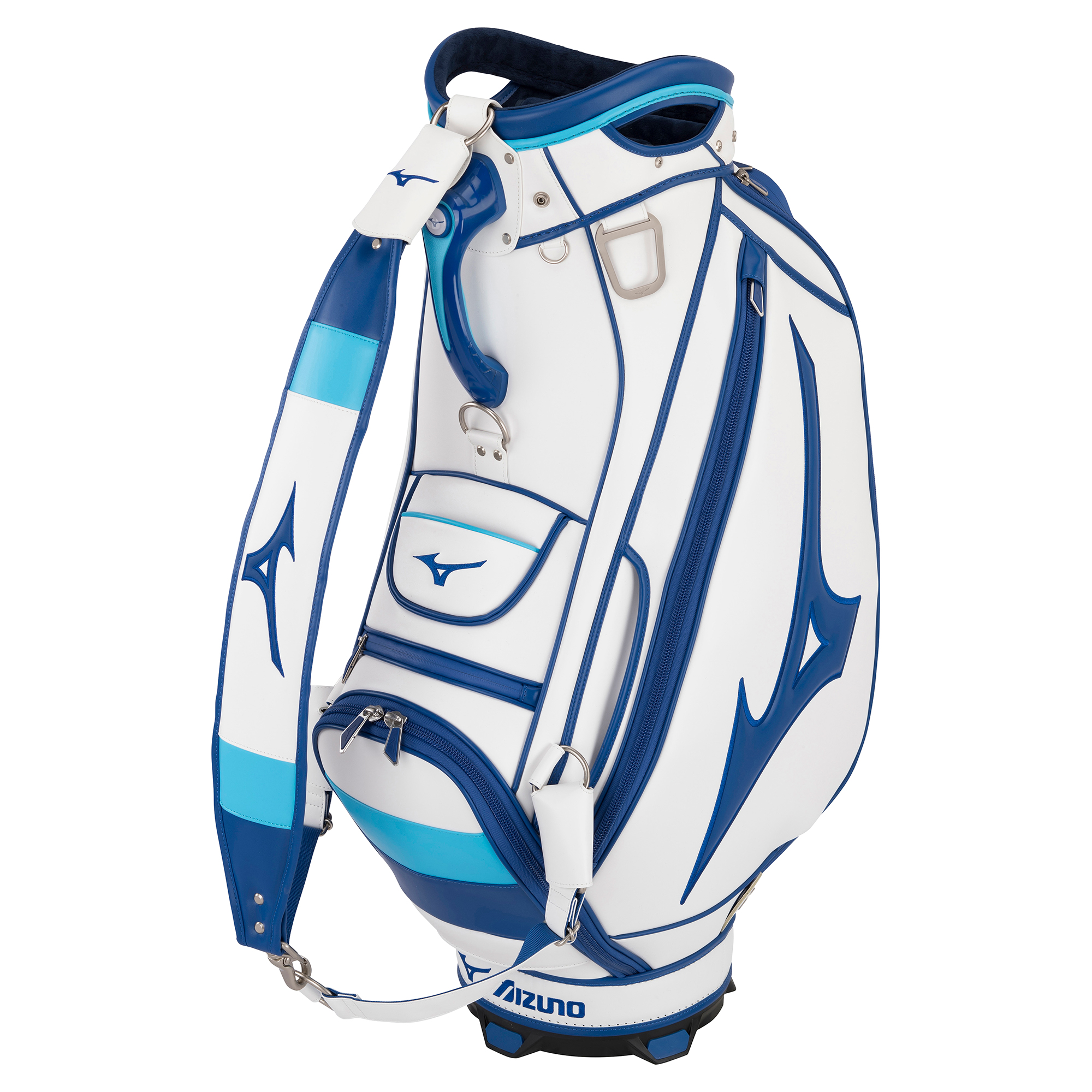 Mizuno キャディバッグ 青/白 超高級レアバッグ ゴルフ ミズノ Mizuno