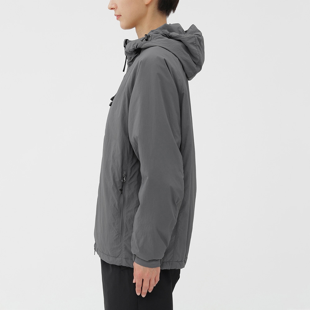 MARGARET HOWELL／吸湿発熱】ブレスサーモタスランナイロンフーディー