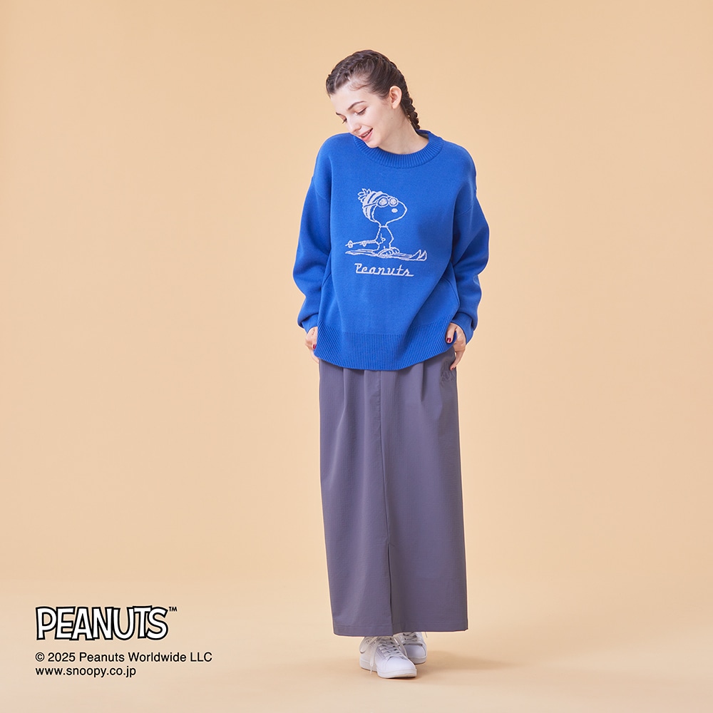 PEANUTS／吸湿発熱】ブレスサーモウール混セーター|B2MCCY60|Go to by