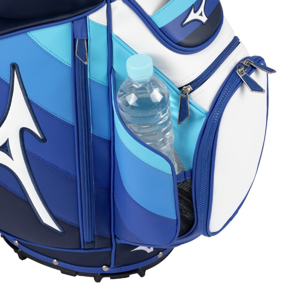 Mizuno キャディバッグ 青と白ベットカバー Mizuno キャディバッグ 青