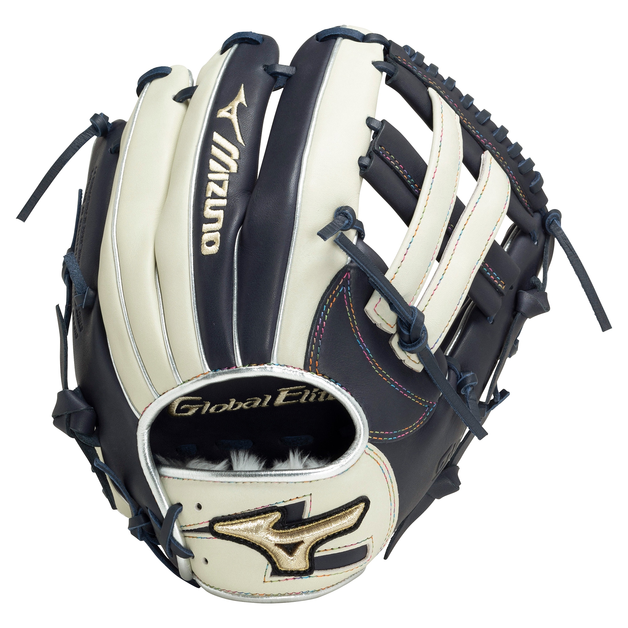 黒豚:Mizuno Global Elite 野球グローブ 少年軟式用 黒豚:Mizuno