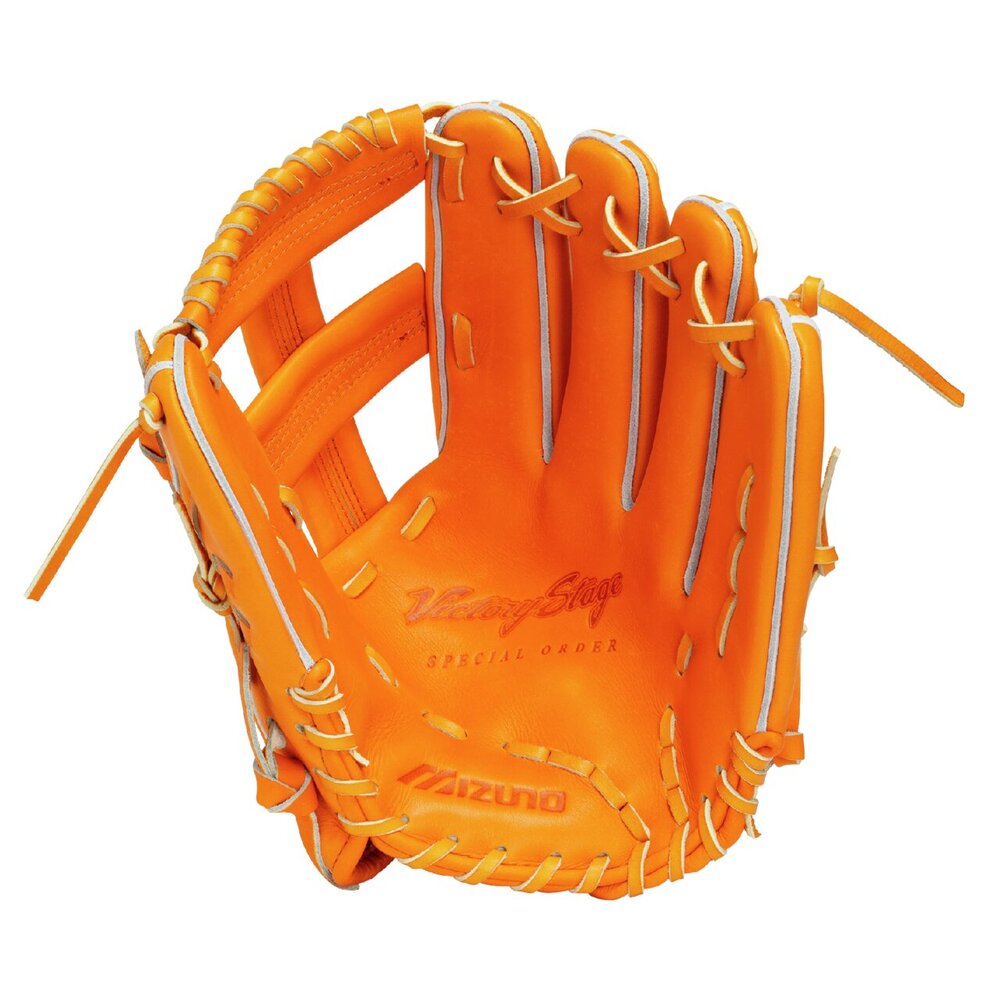 ミズノ ビクトリーステージ 限定レッドラベル 小指二本入れ 外野用