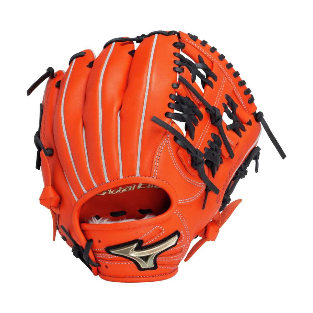Mizuno Global Elite 軟式グローブ オレンジ【ジュニア用】 ジュニア