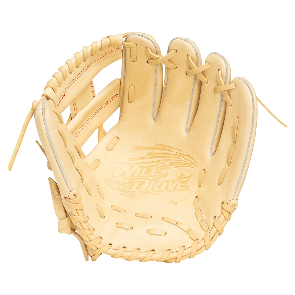 ジュニア軟式用ウィルドライブ レッド 小指2本入れグラブ【オール