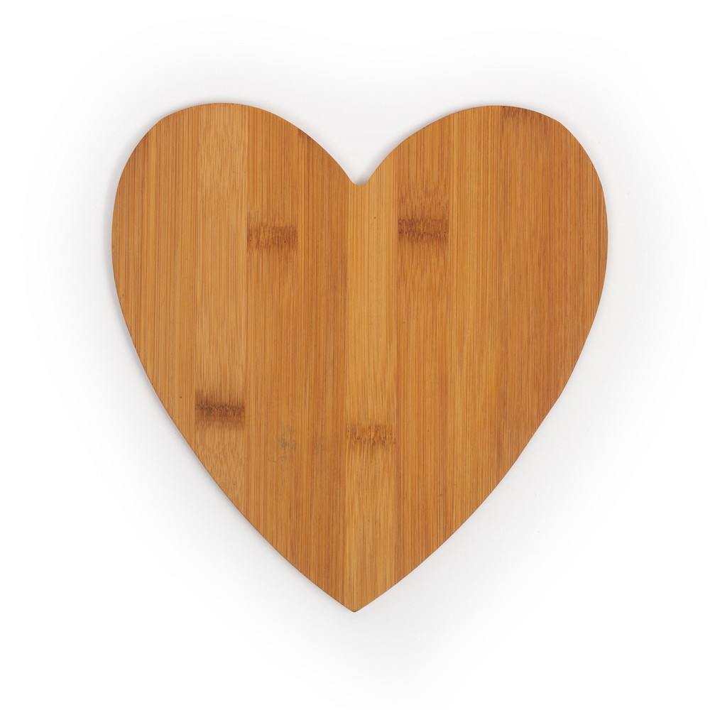 Heart Shaped Bamboo Cutting Board 8.5