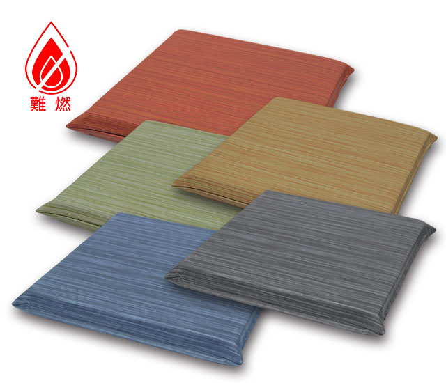 □業務用座布団専門店【十人色彩】高級難燃レザー座布団カバー「彩り