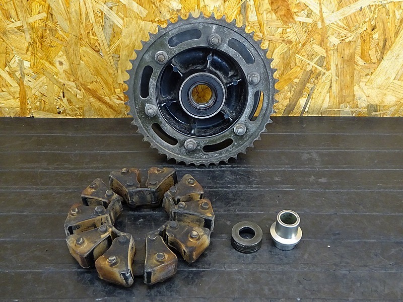 ZRX1100ホイールタイヤディスクハブハブダンパースプロケット